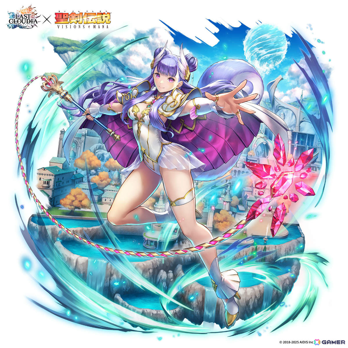 「ラストクラウディア」×「聖剣伝説 VISIONS of MANA」パルミナ(CV:日笠陽子)がコラボピックアップガチャ第2弾に登場!の画像