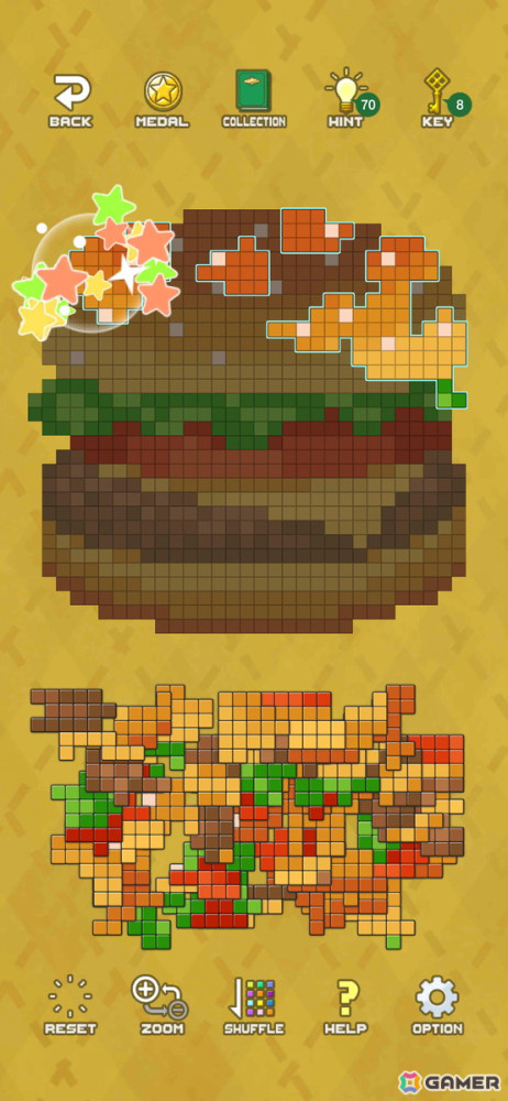 かわいいドット絵を組み立てるパズルアプリ「ドットピースパズル」のリニューアル版がApp Storeで配信！の画像