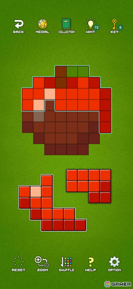 かわいいドット絵を組み立てるパズルアプリ「ドットピースパズル」のリニューアル版がApp Storeで配信！の画像