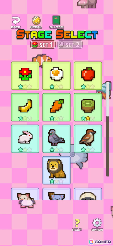 かわいいドット絵を組み立てるパズルアプリ「ドットピースパズル」のリニューアル版がApp Storeで配信！の画像