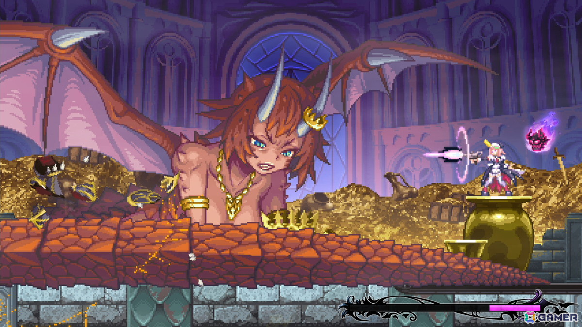「グリム・ガーディアンズ サーヴァント・オブ・ザ・ダーク」Steam版の体験版が配信！物語の序盤「蓄宝魔王ドラニス」に謁見するまでプレイ可能の画像5
