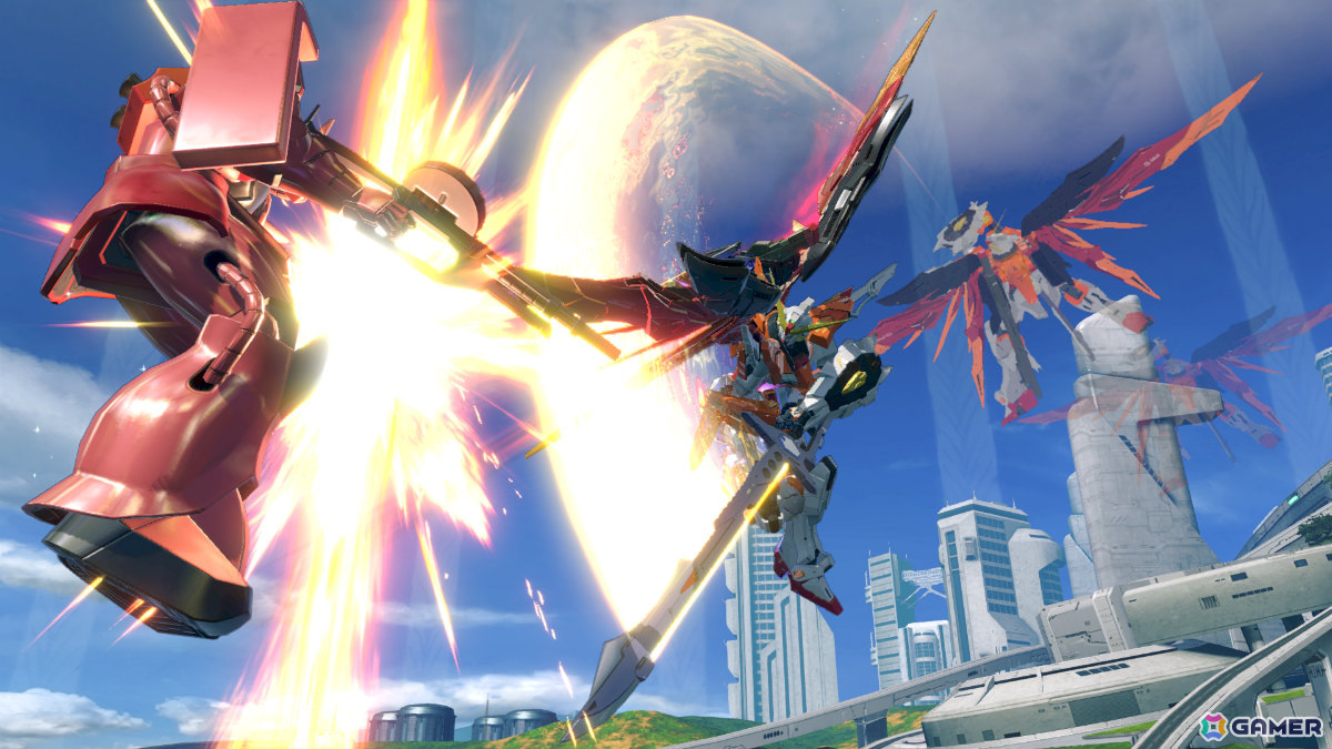 「機動戦士ガンダム EXVS.2 OB」に「機動戦士ガンダムSEED DESTINY」のデスティニーガンダム（ハイネ機）が復活参戦！の画像