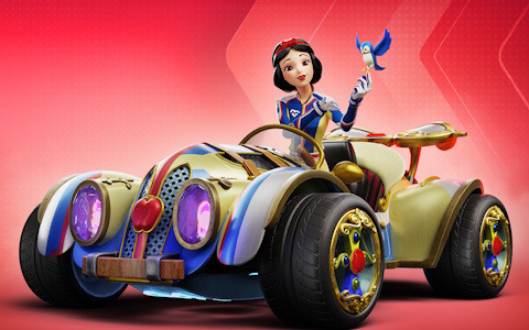 「ディズニー スピードストーム」シーズン12の新レーサーとして白雪姫が登場！小動物や小人の力を借りて走るディフェンダークラスのレーサー