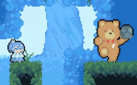 星街すいせいさんの楽曲「ビビデバ」をテーマにした横スクロールアクション「Bibbidiba fan game」が無料配信！