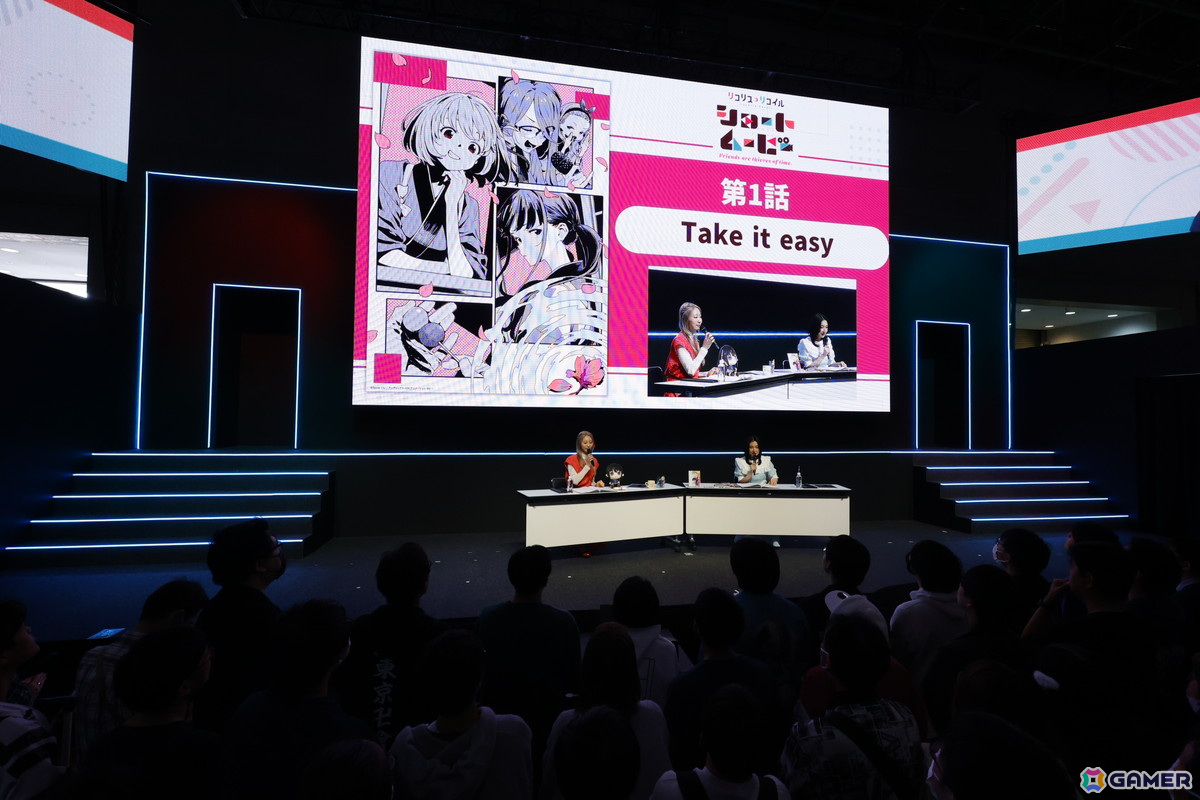 安済知佳さん、若山詩音さんが「リコリコ」の歩みを振り返り!ショートムービー最新情報も公開された「帰ってきた!リコリス・リコイル!In AnimeJapan 2025」レポートが到着の画像