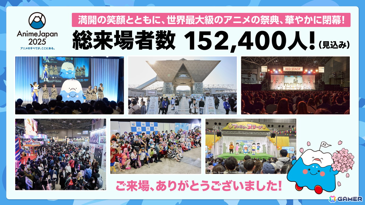 「AnimeJapan 2025」の総来場者数は前年比115%の152,400人(見込み)――およそ10人に1人が海外からの来場者にの画像