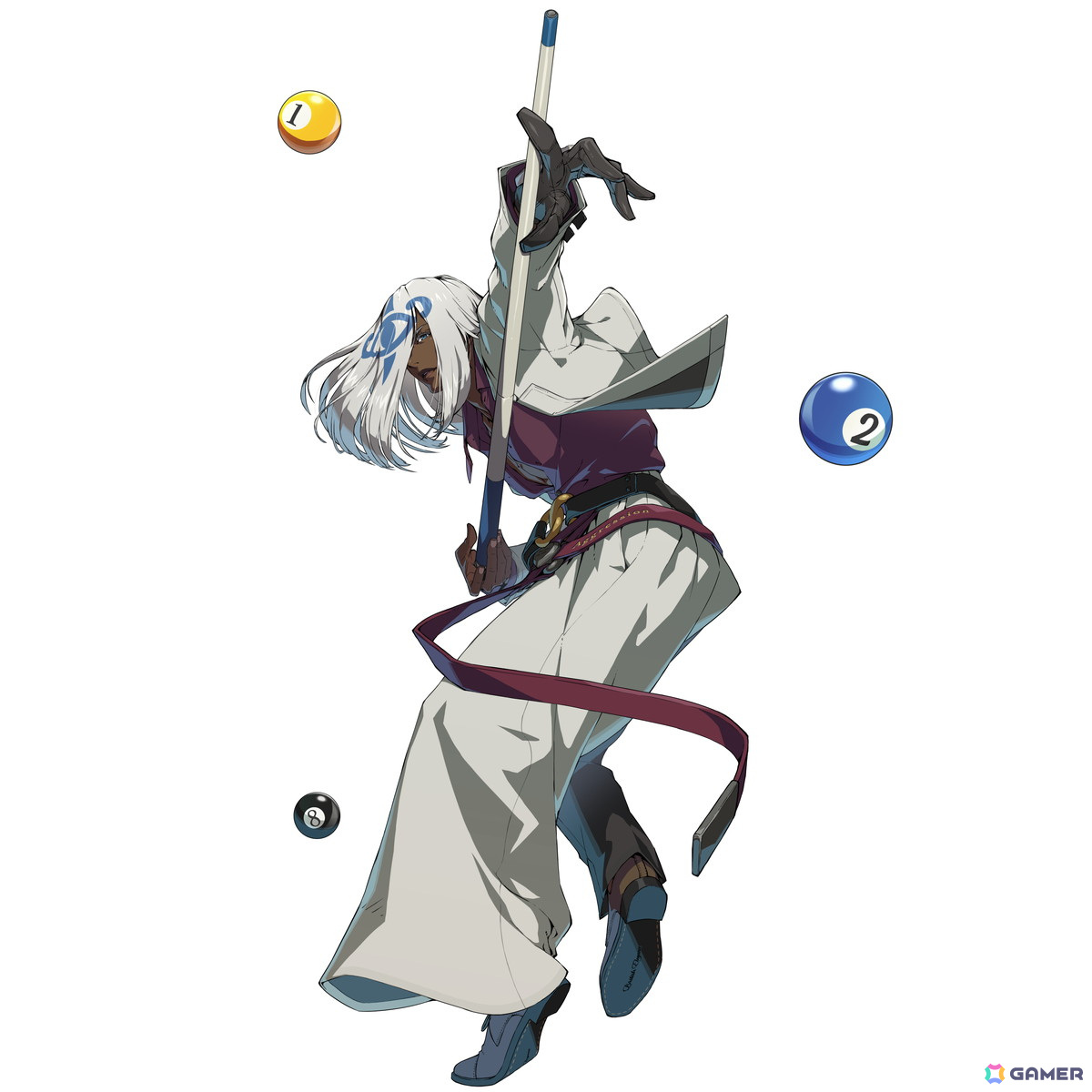 「GUILTY GEAR -STRIVE-」昼はパン屋、夜は謎の仕置人として戦う深紫のビリヤードファントム「ヴェノム」が参戦!の画像