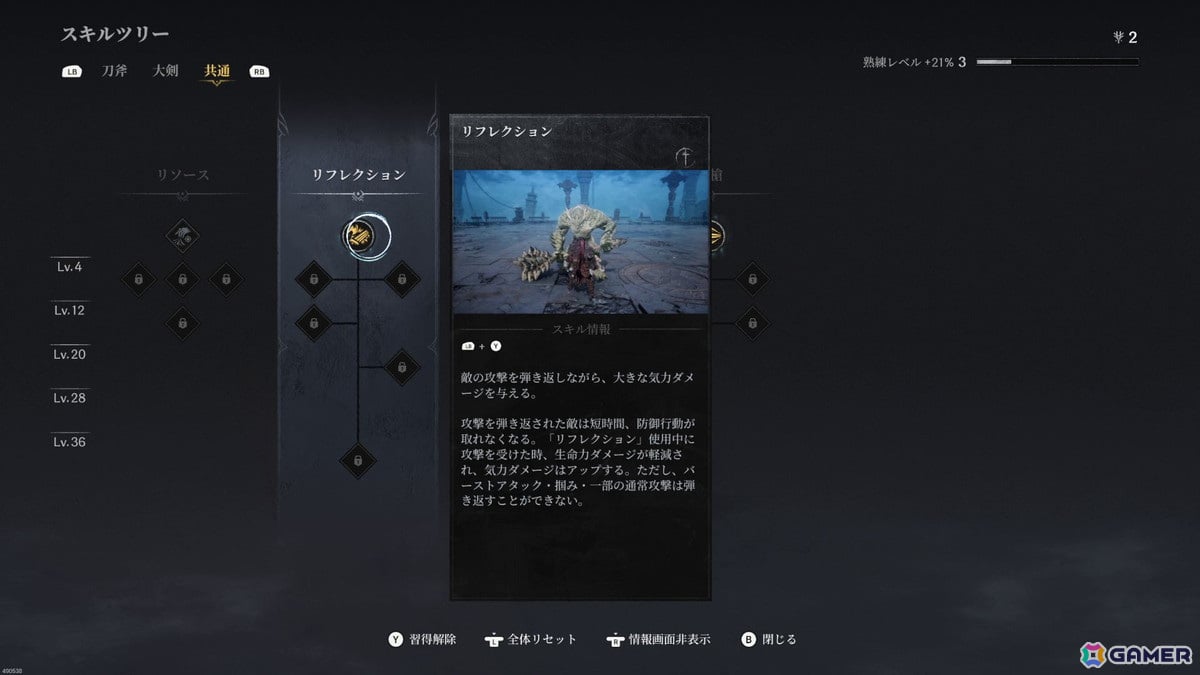 スキル振りによりプレイの難易度は大きく変化する