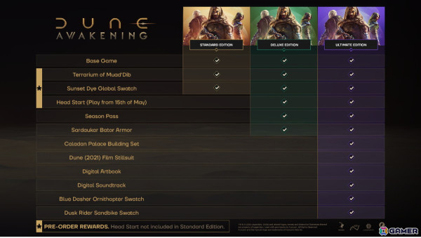 「Dune: Awakening」Steam版の予約受付が開始！各エディションの詳細やPCスペック情報が公開の画像2