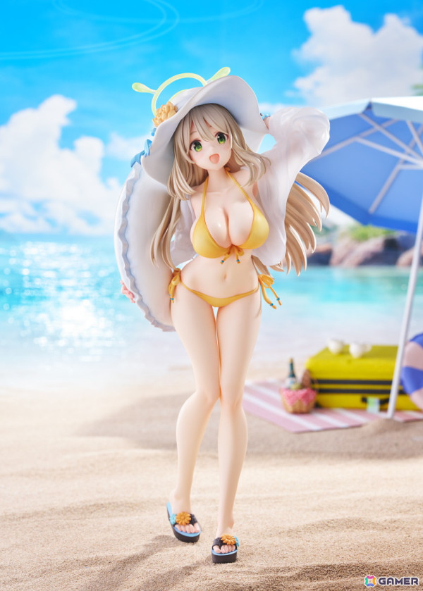 「ブルアカ」天真爛漫な笑顔と黄色のビキニで魅せる「ノノミ（水着）」の1/7スケールフィギュアが登場！の画像