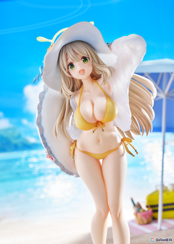 「ブルアカ」天真爛漫な笑顔と黄色のビキニで魅せる「ノノミ（水着）」の1/7スケールフィギュアが登場！の画像