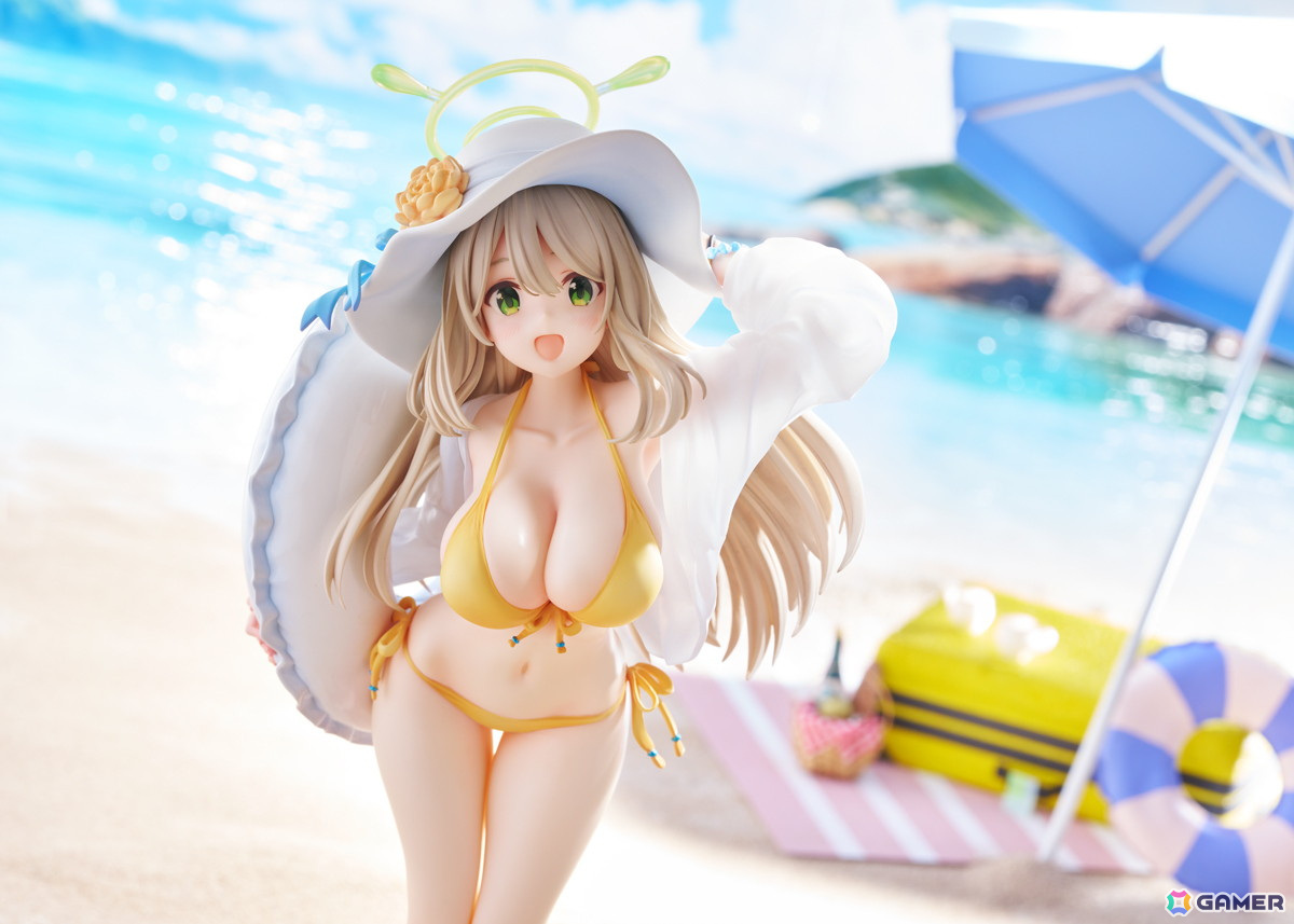 「ブルアカ」天真爛漫な笑顔と黄色のビキニで魅せる「ノノミ(水着)」の1/7スケールフィギュアが登場!の画像
