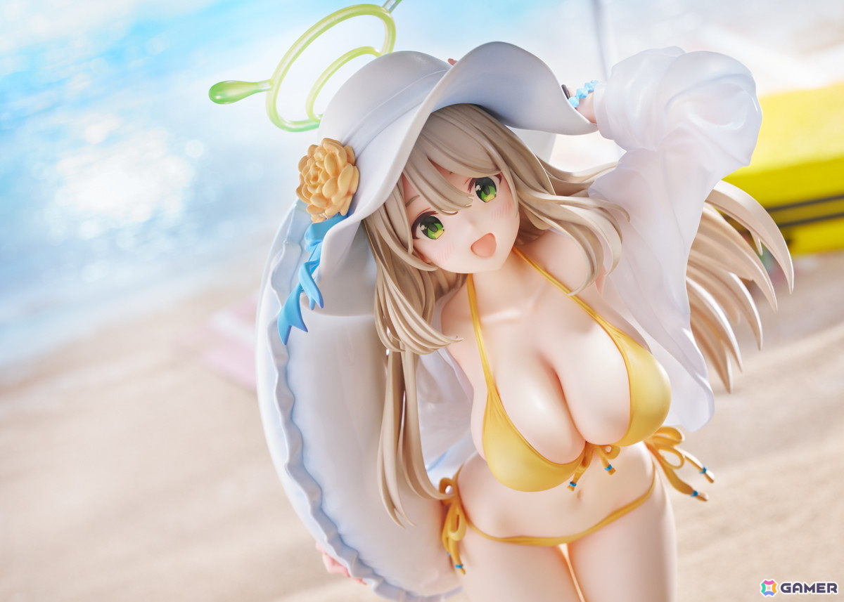 「ブルアカ」天真爛漫な笑顔と黄色のビキニで魅せる「ノノミ（水着）」の1/7スケールフィギュアが登場！の画像