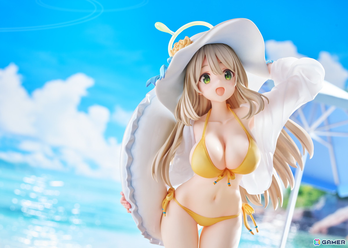 「ブルアカ」天真爛漫な笑顔と黄色のビキニで魅せる「ノノミ（水着）」の1/7スケールフィギュアが登場！の画像