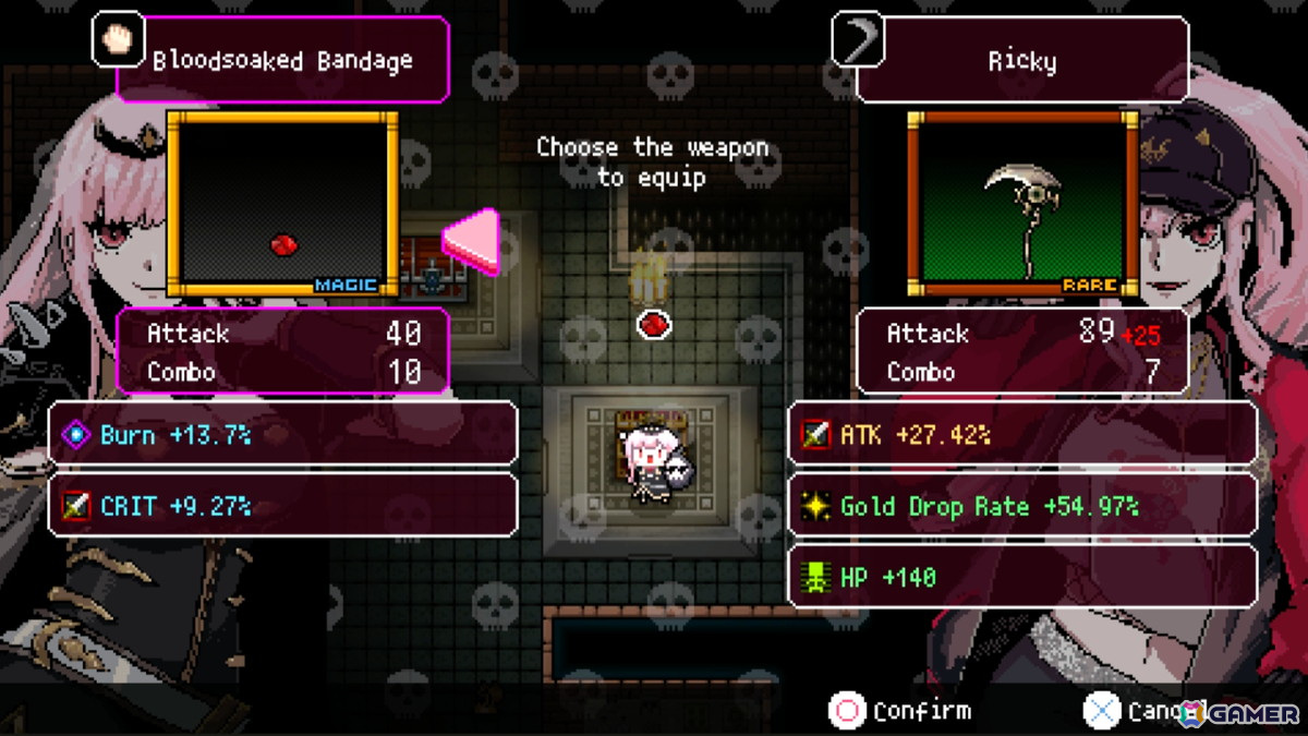 「MYRIAD DEATH」がリリース！「ラズベリーマッシュ」がホロライブEN・森カリオペさんをフューチャリングしたローグライクゲームの画像4