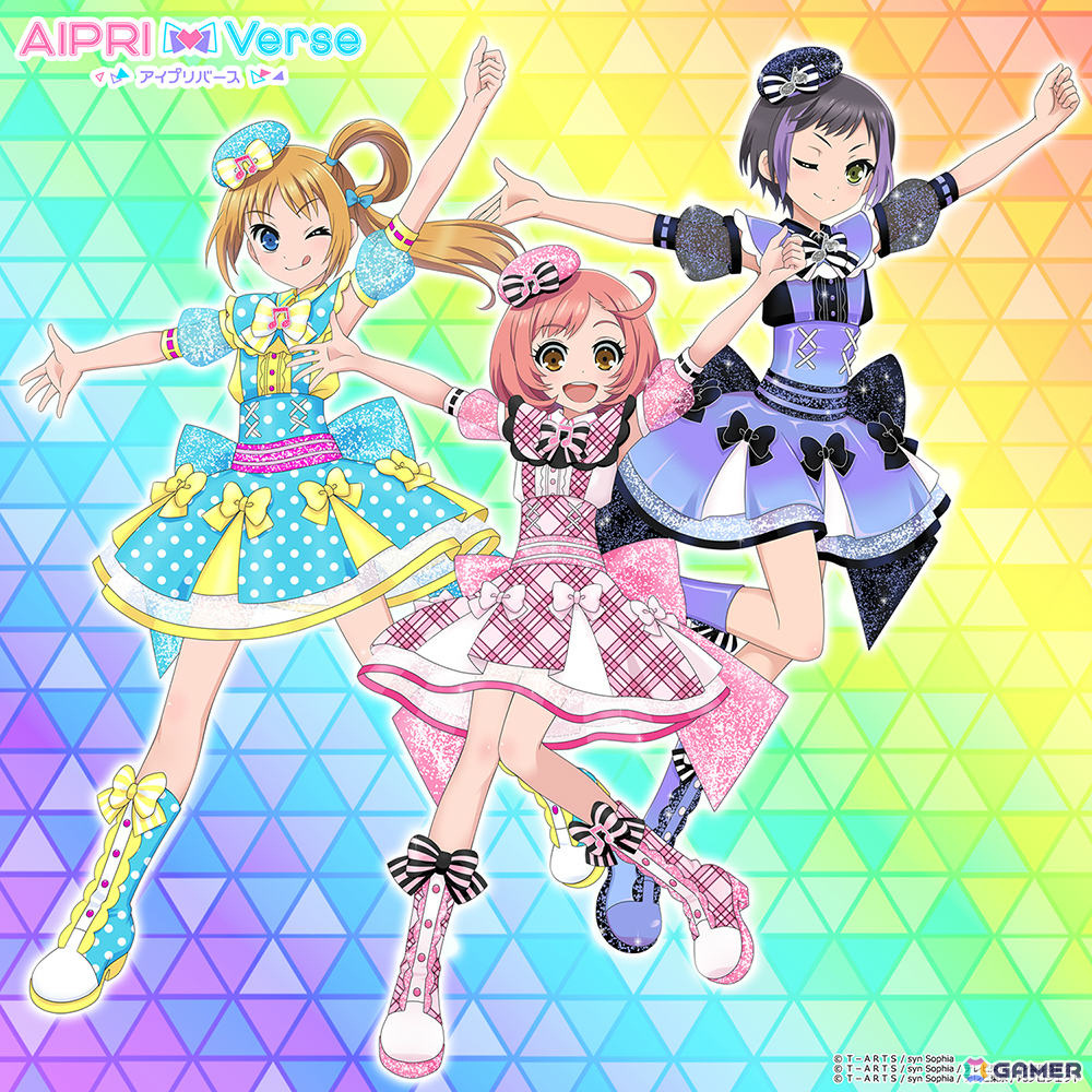 「プリティーリズム・レインボーライブ」福原あん、彩瀬なる、涼野いと 描き下ろしビジュアル