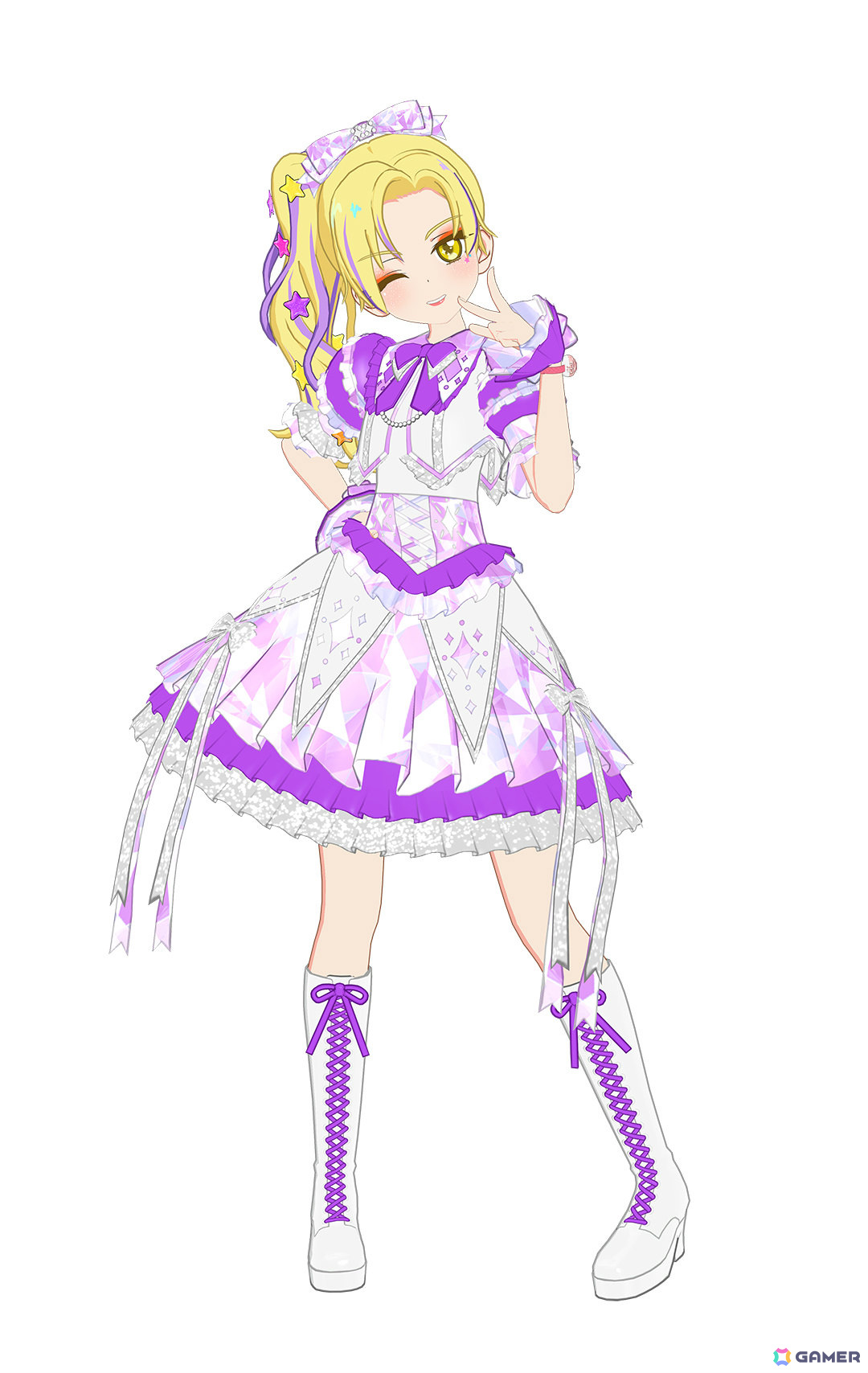 「アイプリバース リング1だん」に「プリティーリズム・レインボーライブ」の彩瀬なる、涼野いと、福原あんが登場!の画像