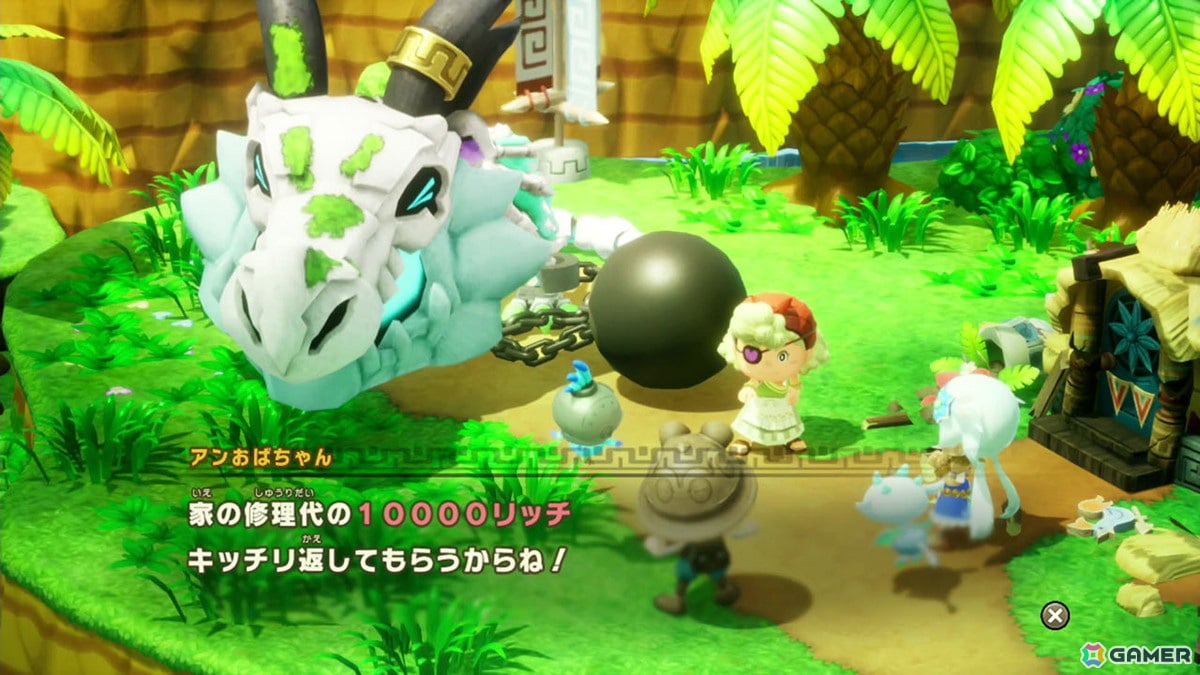 骨ドラゴンに乗って帰ろうとしたところ、アンおばちゃんが行く手に立ちはだかる!?