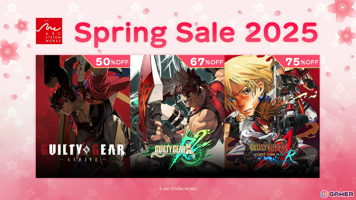 「GUILTY GEAR -STRIVE-」が50%オフ!アークシステムワークスのタイトルが最大90%オフになる「Spring Sale 2025」が開催の画像