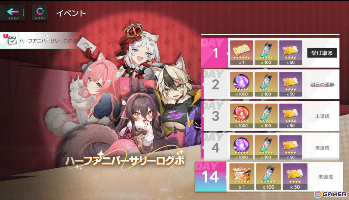 「キャットファンタジー」SSR限定ネコ娘を選べるログインボーナスや210連分の無料召喚など盛りだくさんなハーフアニバーサリーが開催!の画像