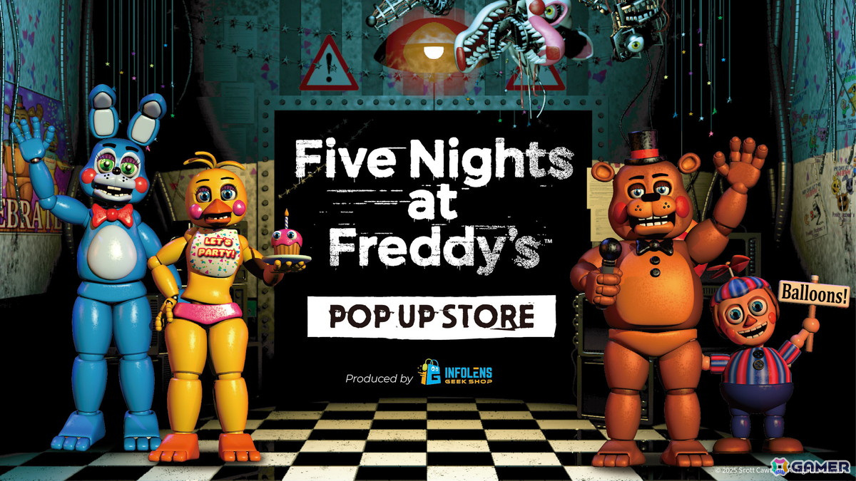 「Five Nights at Freddy's」のPOP UP STOREが渋谷モディとなんばマルイにて4月5日より順次開催!の画像