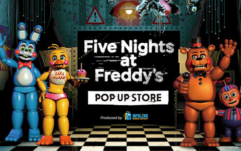 「Five Nights at Freddy's」のPOP UP STOREが渋谷モディとなんばマルイにて4月5日より順次開催！