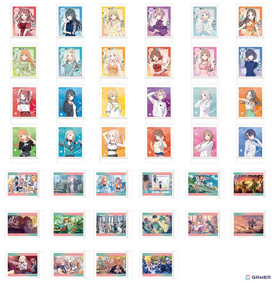 「学園アイドルマスター」の1周年フェアがアニメイトで開催!アイドル候補生全員がドレスを身にまとった描きおろしイラストで登場の画像