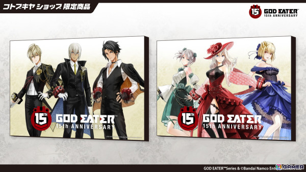 「GOD EATER」の15周年を記念したアクスタや缶バッジなどのグッズが2025年6月に発売！イラストは板倉耕一氏の描き下ろしの画像2