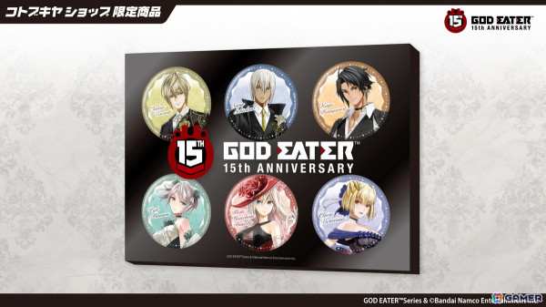「GOD EATER」の15周年を記念したアクスタや缶バッジなどのグッズが2025年6月に発売！イラストは板倉耕一氏の描き下ろしの画像4