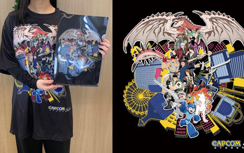 「カプコンストア仙台店」の限定グッズが公開！仙台店のメインビジュアルが描かれたTシャツ、クリアファイル、ポストカードが登場