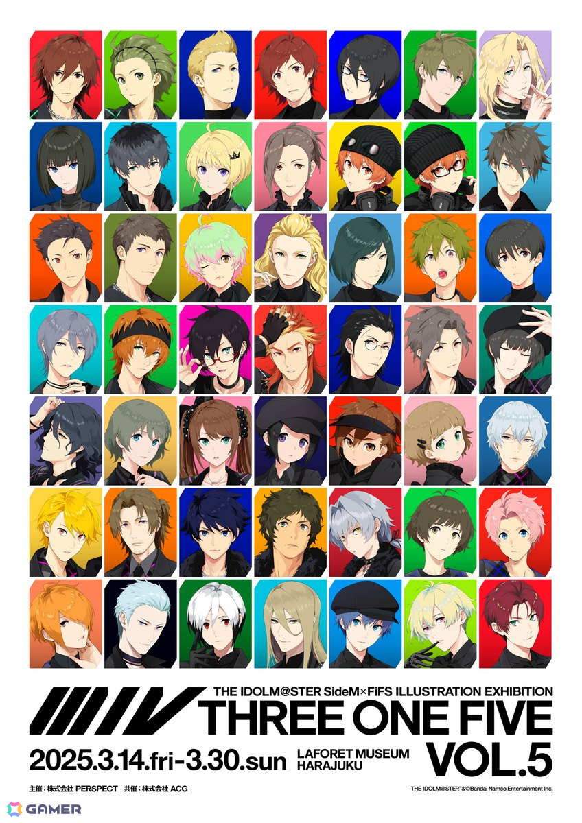 「アイドルマスター SideM」イラスト展「スリー・ワン・ファイヴ」VOL.5振り返りフォトレポート!VOL.4から大きくアップデートされた、アイドルとプロデューサーのための特別な展示の画像
