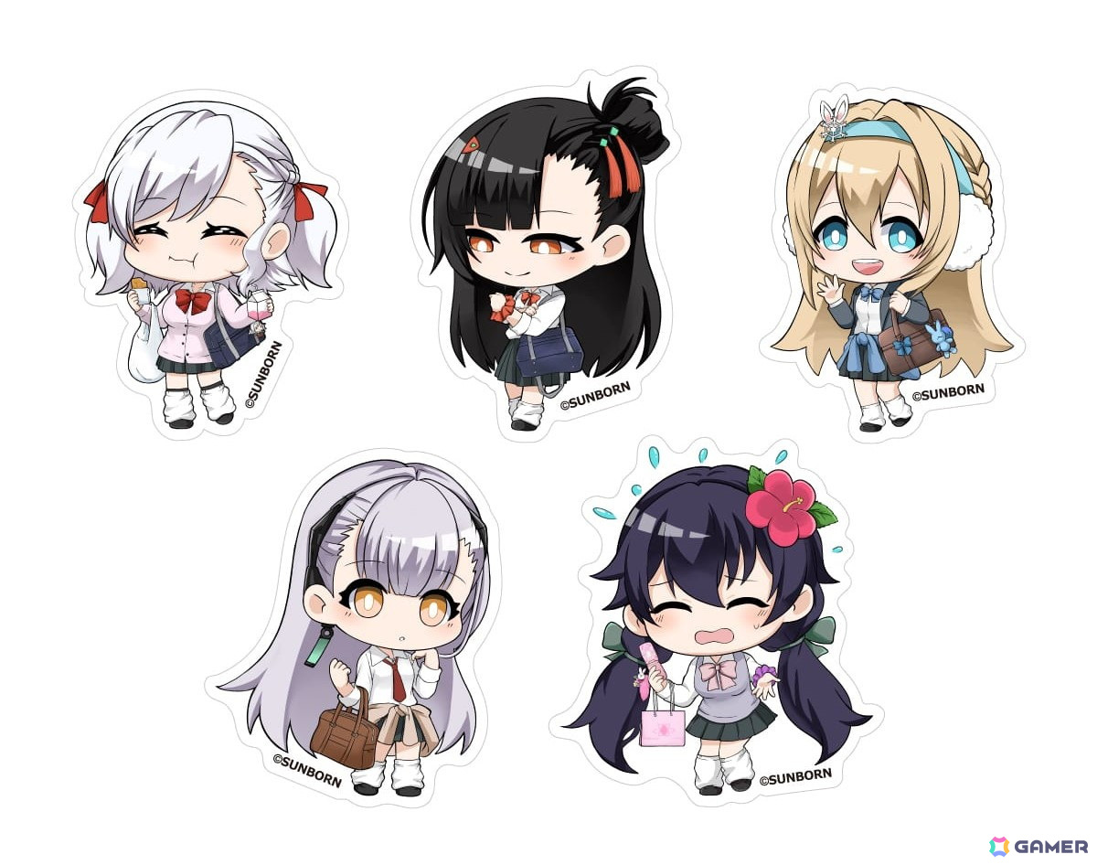 「ドールズフロントライン2:エクシリウム」のヴィレヴァン限定グッズが受注受付開始!制服をテーマにしたアクリルスタンドやPOP風アクリルバッジなどがラインナップの画像