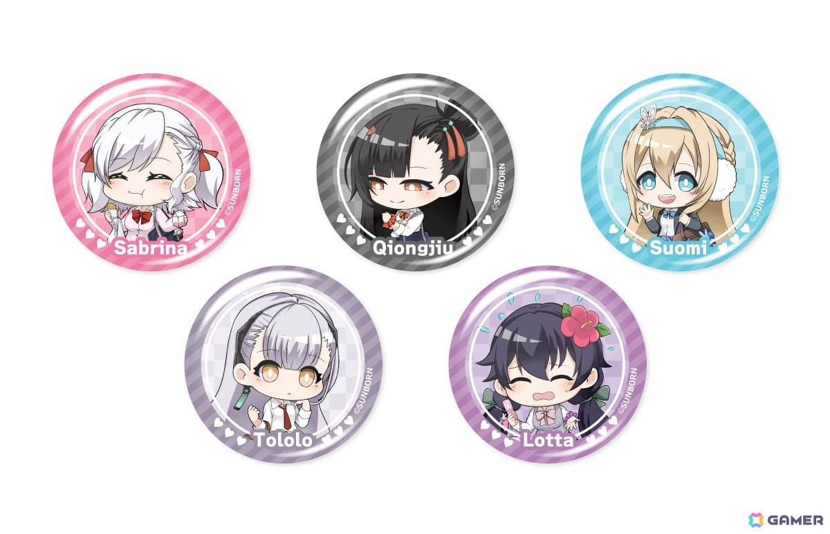 「ドールズフロントライン2:エクシリウム」のヴィレヴァン限定グッズが受注受付開始!制服をテーマにしたアクリルスタンドやPOP風アクリルバッジなどがラインナップの画像