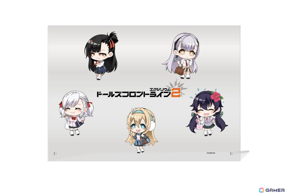 「ドールズフロントライン2:エクシリウム」のヴィレヴァン限定グッズが受注受付開始!制服をテーマにしたアクリルスタンドやPOP風アクリルバッジなどがラインナップの画像