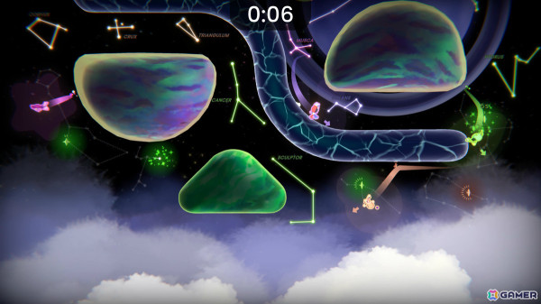 最大4人で楽しめる無重力パーティーゲーム「どっちがうえ: ギャラクシーゲーム」がSwitch/Steamで配信！の画像
