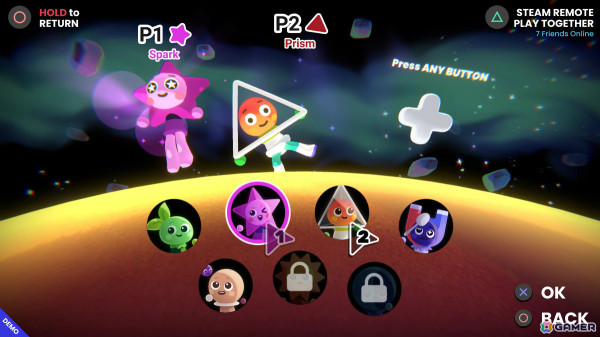 最大4人で楽しめる無重力パーティーゲーム「どっちがうえ: ギャラクシーゲーム」がSwitch/Steamで配信！の画像