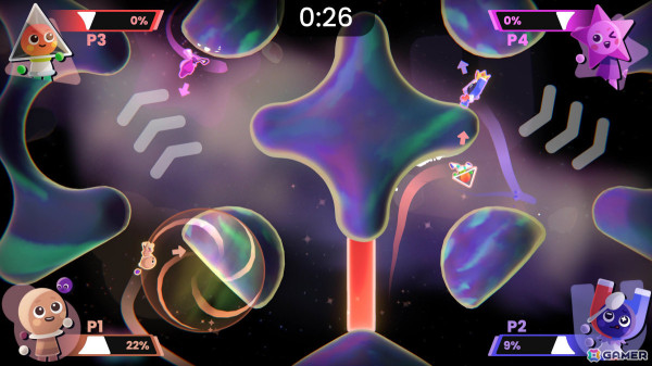 最大4人で楽しめる無重力パーティーゲーム「どっちがうえ: ギャラクシーゲーム」がSwitch/Steamで配信！の画像22