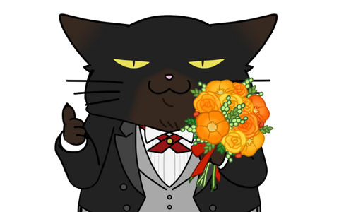 「デキる猫は今日も憂鬱～デキる猫はパズルもデキる～」【タキシード】諭吉がもらえる0.5周年記念ログインボーナス開催中！