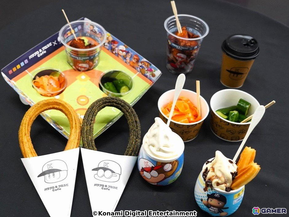 「パワプロ 栄冠クロス」で「パワプロ&プロスピcafé」のオープン記念キャンペーンが4月1日より開催!コラボアイテム「応燕傘」を入手しようの画像
