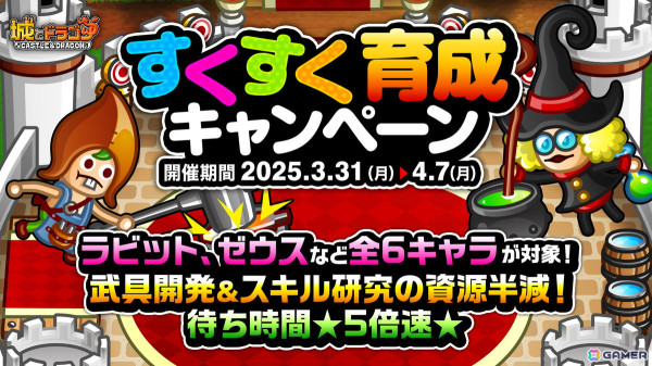 「城とドラゴン」4月の新キャラ“風神雷神”（CV：風神 守屋亨香/雷神 鷹村彩花）が本日19時より登場！の画像7