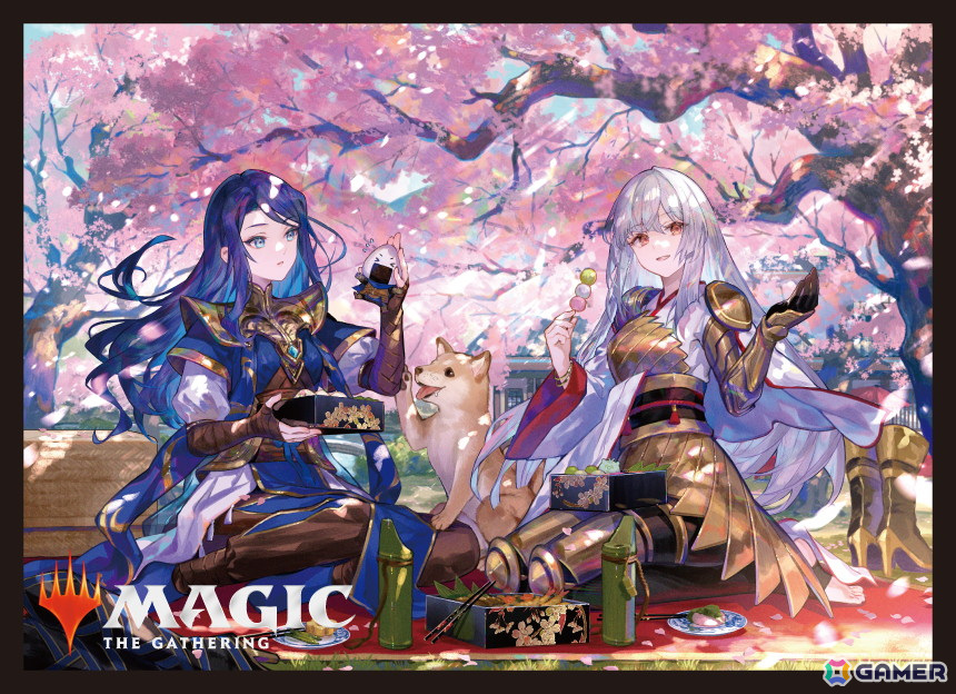 MTG 放浪皇のお花見 プレイマット 当たり ちびキャラシール