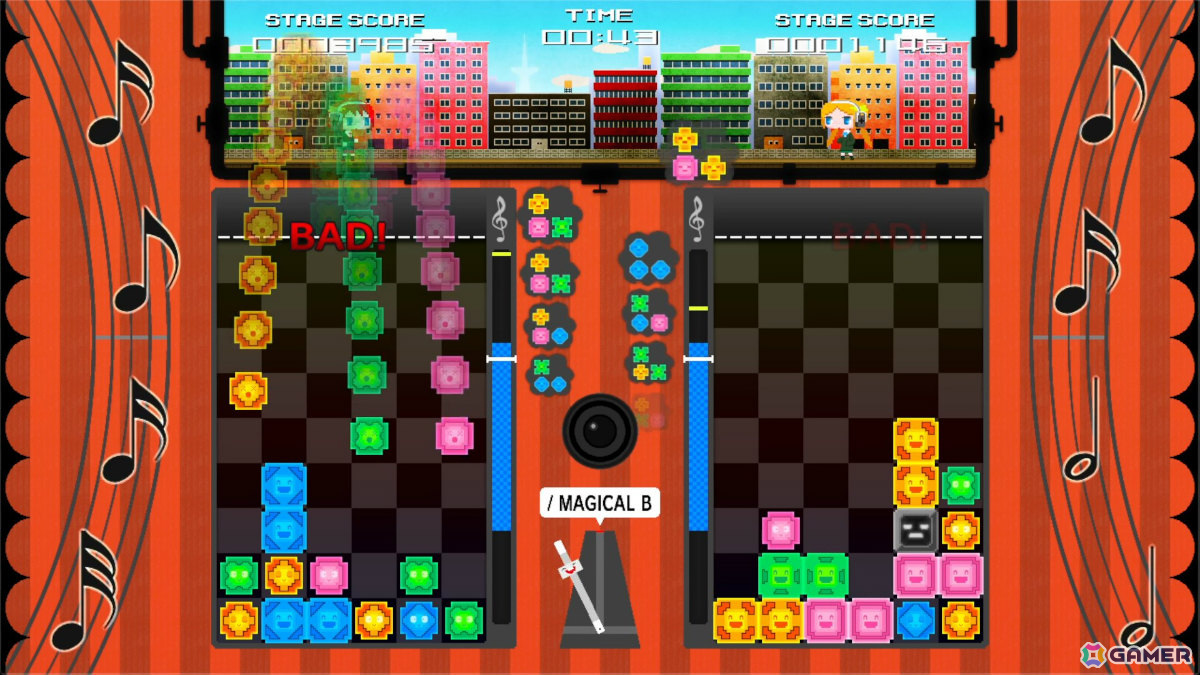 落ち物パズル×リズムゲーム「マジカルビート」のSteam版がリリース！「ギルティギア」「ブレイブルー」シリーズなどのBGM100曲以上で遊べるの画像