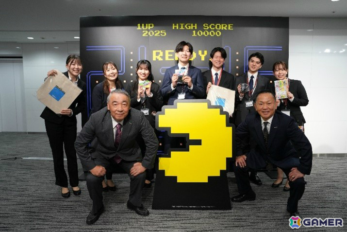 バンダイナムコグループ、入社式限定の「一番くじ」で新入社員を歓迎――コンビニ風ブースや社長の直筆メッセージ入りくじ券などのサプライズ企画を実施の画像
