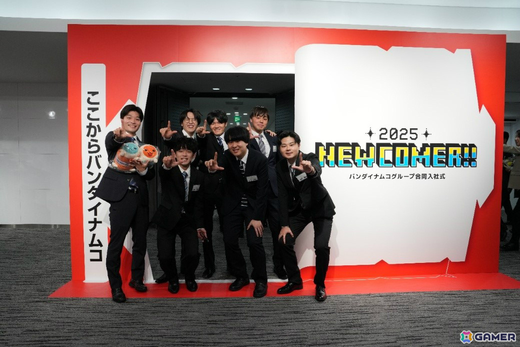 バンダイナムコグループ、入社式限定の「一番くじ」で新入社員を歓迎――コンビニ風ブースや社長の直筆メッセージ入りくじ券などのサプライズ企画を実施の画像
