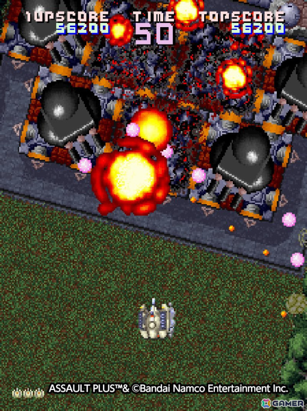 左右のキャタピラを別々に動かして戦うSTG「アーケードアーカイブス アサルトプラス」が4月3日に配信！の画像
