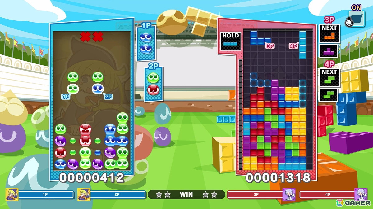「ぷよぷよテトリス2S」がSwitch 2で6月5日に発売!1つのフィールドを2人で操作して対戦する新モード「いっしょにぷよテト」も追加の画像