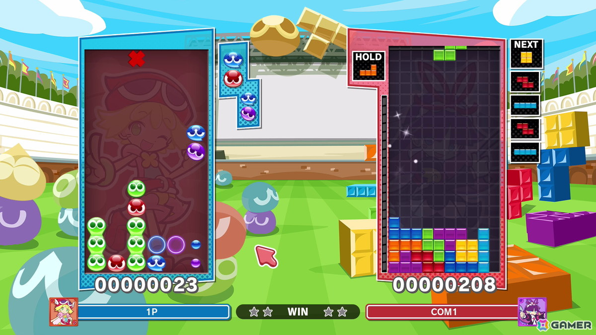 「ぷよぷよテトリス2S」がSwitch 2で6月5日に発売!1つのフィールドを2人で操作して対戦する新モード「いっしょにぷよテト」も追加の画像