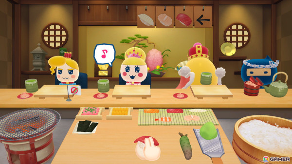 「たまごっちのプチプチおみせっち おまちど～さま！」がSwitch 2でも6月26日に発売！マウス操作で楽しむ「おすしやさん」や「しゅりけんやさん」も登場の画像3