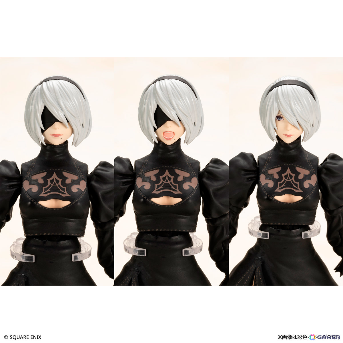 「NieR:Automata」2Bの組立式プラスチックモデルキットが登場！可動仕様のポッドや自爆モードを再現できる胴体パーツなどが付属の画像9