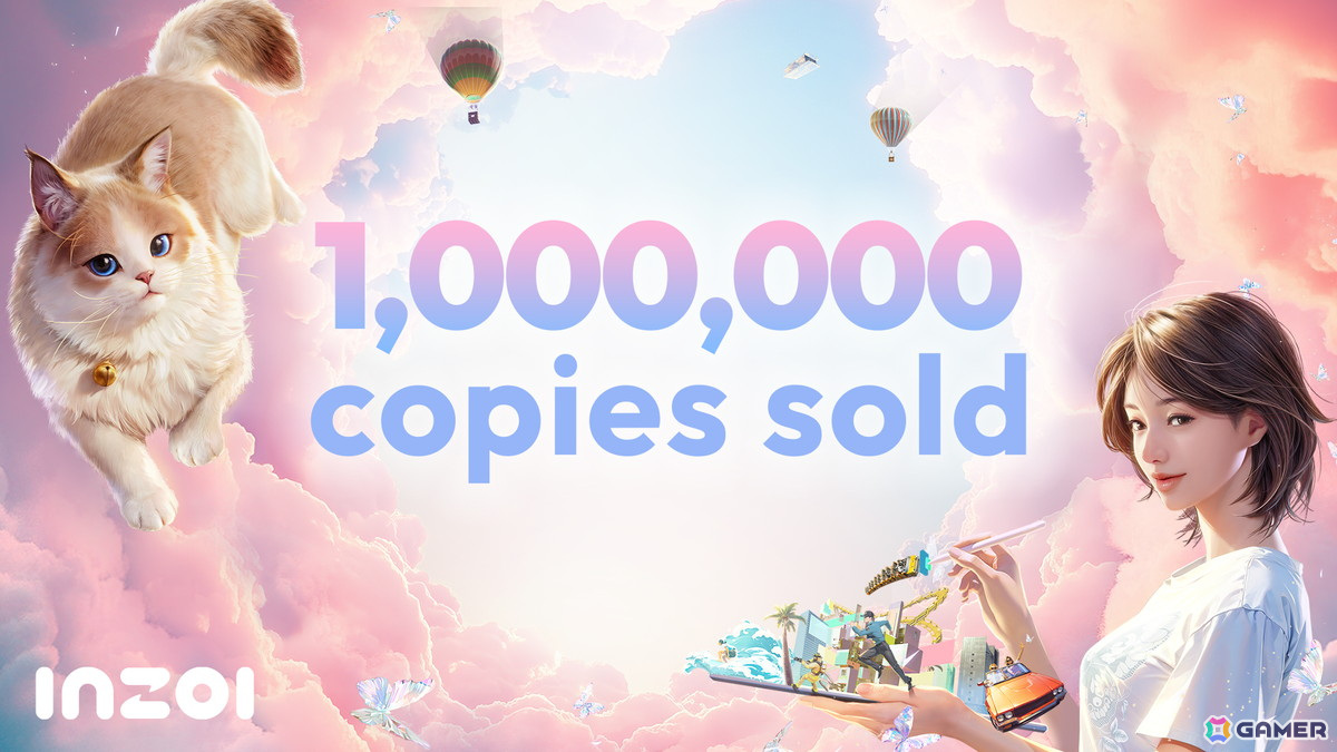 「inZOI」早期アクセス版がリリースから1週間でグローバル累計販売本数100万本を突破!の画像